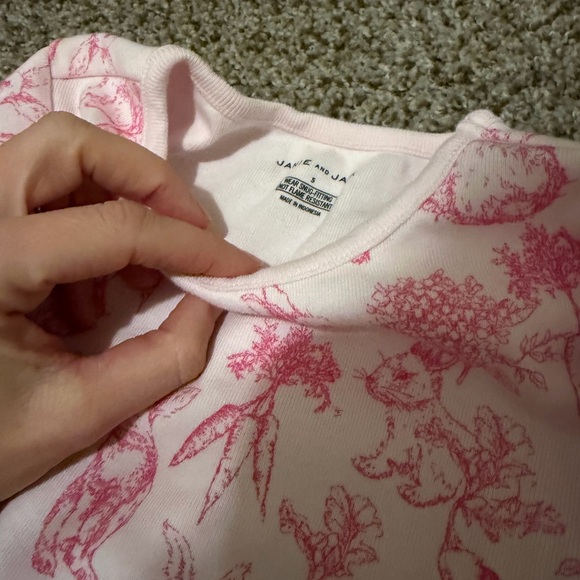 Jane & Jack Pink Bunny Easter PJs size 5 - Picture 4 of 4